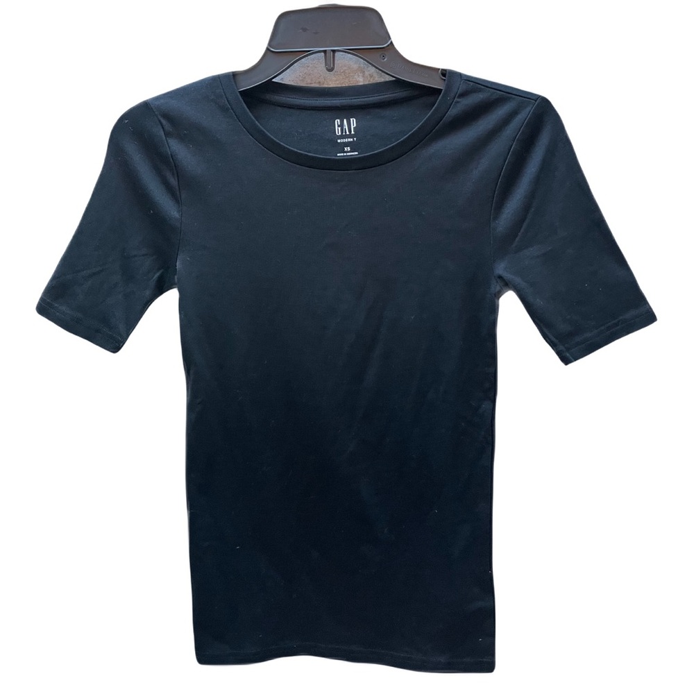 ❤️ GAP BLACK MODERN SHORT SLEEVE TEE SHIRT SIZE XS